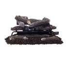Allen roth 24  Vent-free Gas Log Set  Dual Fuel Gas Logs - Rustic Oak W Remote