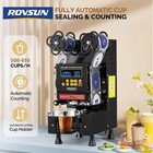 Cup Sealing Machine  Fully Automatic Cup Sealer Machine 500-650 Cups h  Black