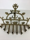 Vintage Judaica Hamsa Shapes Brass Menorah Andrea By Sadak