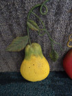 Vintage Plaque Country Home Decor Fruit Wall Hanging Set Of 3 Resin Metal