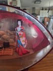 Vintage Geisha Blue Plastic Music Box