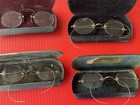 6 Pairs Antique  Vintage Wire Frame Eye Glasses
