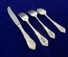 Wallace Rose Point Sterling Silver 4 Piece Place Setting
