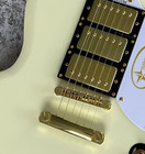 Factory-built Electric Guitar White Finish 22 Frets Mahogany Build Hhh Pickups