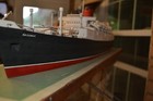 Cunard Ss Saxsonia Hand Made Passenger Ship Model