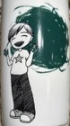 Starbucks Coffee 2015 Kid Green Paint Double Wall Tumbler Mug Cup 12oz New  Wot
