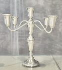 Sterling Silver Candelabra Duchin Creations 5 Arm Sterling Taper Candle Holder