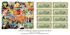 World Release Of Uncut Sheet 8 U s   2 Bills Pop Art Icons By Rency S n   Of 100
