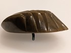 Large Vintage Carved Marbled Bakelite Leaf Fan Button 2 5in Tested