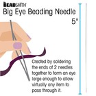 Beading Needles Big Eye 5    le5-1 