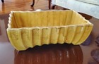 Vintage Usa Cookson American Pottery Rectangle Planter Mustard Cp 3810 Mcm 