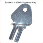 Baywest  1200 Dispenser Key For Paper Towel  Toilet Tissue Dispensers -  10 pk  