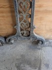 Victorian Architectural Salvage Cast Iron Fireplace Andirons Firedogs 62  Large 