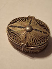 Vintage Filigree Sterling Silver Pill Trinket Box Snuff Case