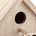 Bird  Box House Garden Courtyard Wall-mounted Wooden Birdhouse Box Outdoor