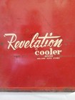 Vintage Revelation Metal Cooler Western Auto Stores Great Condition 