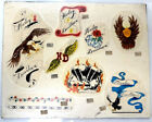 Vintage Hd Traditional Tattoo Shop  4 Assrt Tattoo Flash Sheets W price Tags