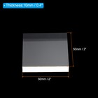 Acrylic Stamp Block  1 Pack Clear Stamping Block Mounting Block Set Square
