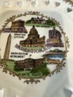 Vintage Midcentury Heart Shaped Washington D c   Souvenir Plate  6   