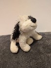 Ganz Webkinz Black   White Cheeky Dog Plush Hm192 Stuffed Animal Toy 8  W  Code