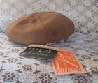 Vintage 1960 s Beret  Brown Suede  as Seen In Seventeen  Womens One Size New Nwt