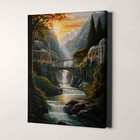 The Lord Of The Rings Rivendell Fantasy Landscape Canvas Print Wall Art
