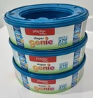 Genuine Playtex Baby Diaper Genie Refill Cartridges 3-pack Free Shipping