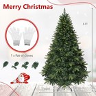 6 Ft Unlit Artificial Christmas Tree 870 Pvc   Pe Branch Tips quick Setup System