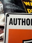 Porcelain Authorized Dealer Harley Davidson Motor Cycle Sign