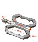 Titanium Mtb Bicycle Pedal Mountain Road Bike Flat Pedal 3 Bearing 9 16 