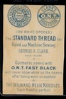 Vintage Victorian Trade Card Clark s Ont Spool Cotton Mother s Treasures Baby 