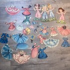 Vintage Paper Doll Set Merill Becky And Betsy  4  Stand Up Dolls 1952