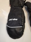Brp Ski-doo Leather Snowmobile Mittens Bombardier 446283 Med m Excellent Cond