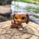 Orange Dachshund Dog  675 Lps Collection Popular Toy Kids Cute Gift Animal Pets