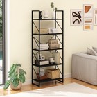5 Tier Bookshelf  Classically Home Office Bookcase Shelf Storage Organizer