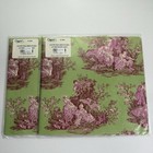 Vintage Caspari Wrapping Paper Floral Toile Chinois Iris Tulip Chintz Folded New
