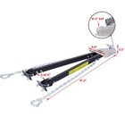Reliable 5000lb Towing Bar With 2 Chains Adjustable Bumper Mount Tow Bar