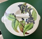 Limoges France Apilco Individual Casserole Dish With Lid Garden Fruit Motif