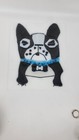 One Of A Kind Boston Terrier french Bulldog Fused Artglass Picture
