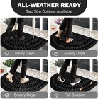 Half Round Door Mat 17x30 Indoor Outdoor Welcome Doormat Rug For Entrance Floor