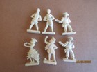 1950   s Van Brode Co Cereal Prize Premiums International Figures Vintage Lot Of 6