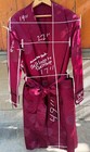 Vtg Men Asian Oriental Silk Brocade Smoking Wrap Robe Hollywood Celebrity Owned