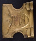 Antique Indian Wars Spanish American War Ny Hagner 1872 Brass Belt Plate Buckle