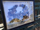 Antique 19th Century Harvest Shadowbox Folk Art Oddity Seeds Popcorn Nuts Great