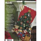 Bucilla Felt Applique Christmas Stocking Kit Under The Tree 18 In