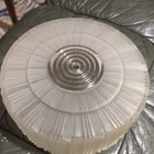  Deco  Vintage Frost Glass clear Flush Ceiling Light Fixture
