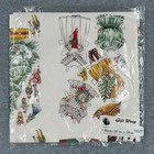 The Evergreen Press Gift Wrap White Christmas Paper Doll Vintage 3 Sheets
