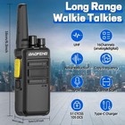 Long Range 100 Mile Walkie Talkie Two Way Radio Charge Headset Waterproof 4 Pack