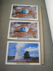 Boyd Norton Yellowstone National Park Laminated Pictures And or Placemats Set 3