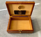 Agresti Briarwood Burl Italian Made Humidor Cedar Interior With Hydrometer  Rare